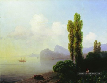 Ivan Aivazovsky vue de la baie sudak Paysage marin Peinture à l'huile
